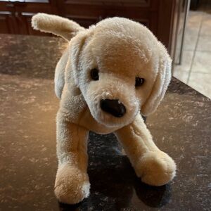 Plush stuffed animal Tan Lab Dog
